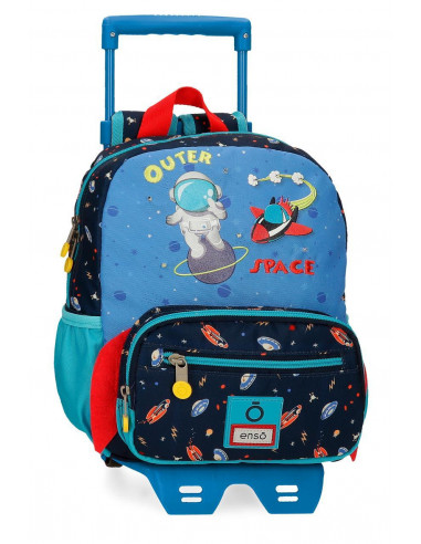 MOCHILA ADAPT 28CM.C/CARRO ENSO OUTER SPACE